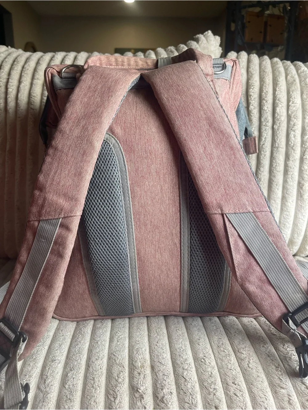 DERJUNSTAR Diaper Bag Backpack Large Travel Baby Bag with Changing Pad